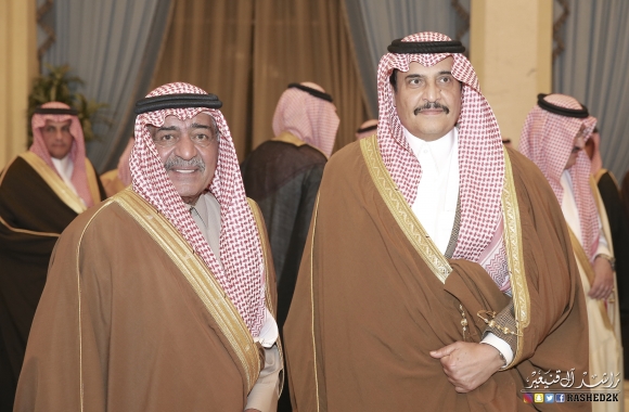 اصحاب السمو الملكي الامير مقرن بن عبدالعزيز والامير محمد بن فهد
