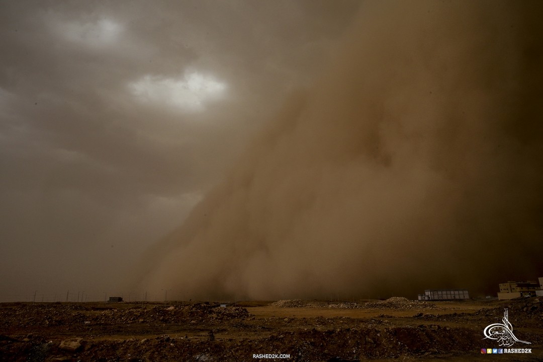 موجة غبار وامطار في الرياض