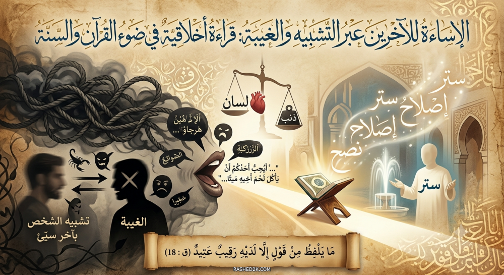 الإساءة للآخرين عبر التشبيه والغيبة: قراءة أخلاقية في ضوء القرآن والسنة